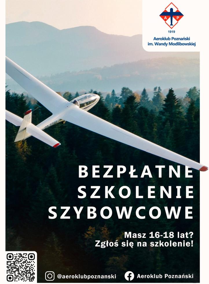 Bezpłatne szkolenie szybowcowe w Aeroklubie Poznańskim dla młodzieży 2024 (fot. Aeroklub Poznański)