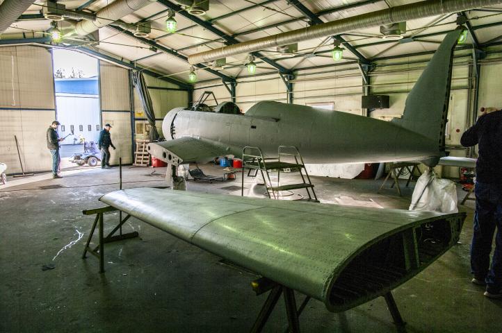 PZL TS-8 "Bies" remontowany w Mieleckich Zakładach Lotniczych (fot. Mieleckie Zakłady Lotnicze)