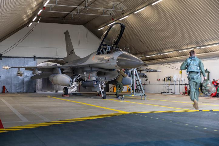 Holenderskie F-16 brały udział w akcji, wykonując swoje zadania QRA (fot. Koninklijke Luchtmacht)