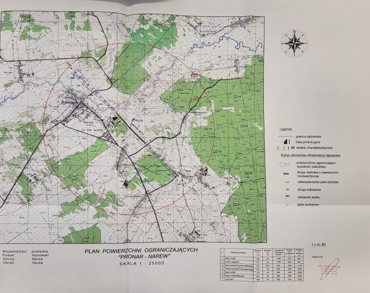 Lądowisko Pronar w Narwi