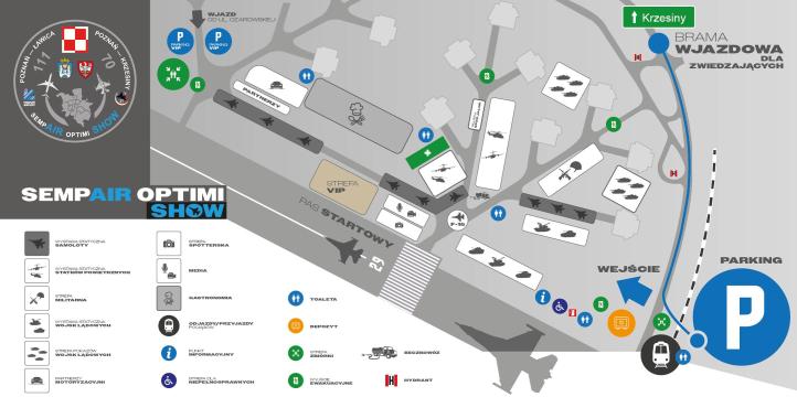 Plan ekspozycji SempAIR Optimi Show (fot. sepair.pl)