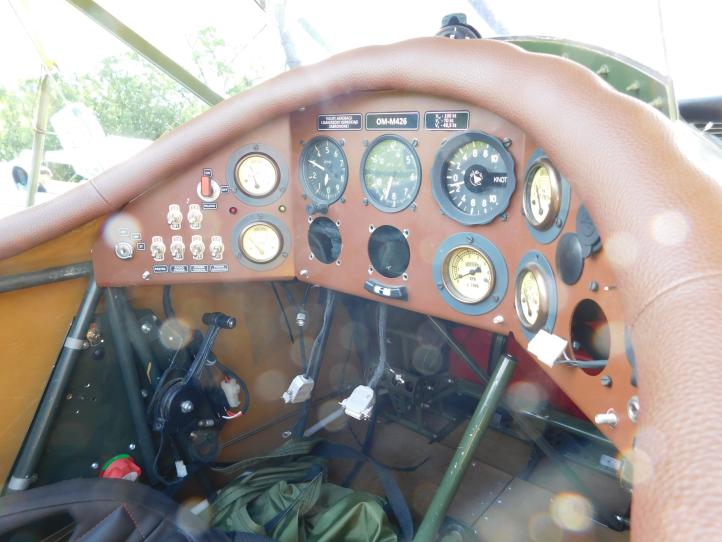 Albatros Oeffag D-III - kokpit (fot. Zygmunt Bąk, Krośnieński Klub Seniorów Lotnictwa)