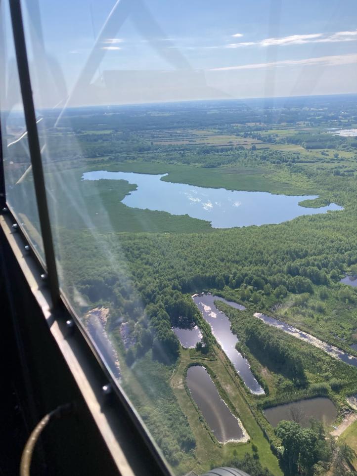 W drodze nad Zofiówkę w pobliżu Łuszczowa - gdzie stacjonowały samoloty Brygady Pościgowej (fot. Damian Majsak)