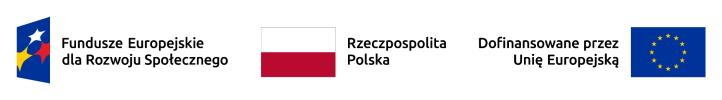 Fundusze Europejskie dla Rozwoju Społecznego - logo (fot. Uczelnia Łazarskiego)