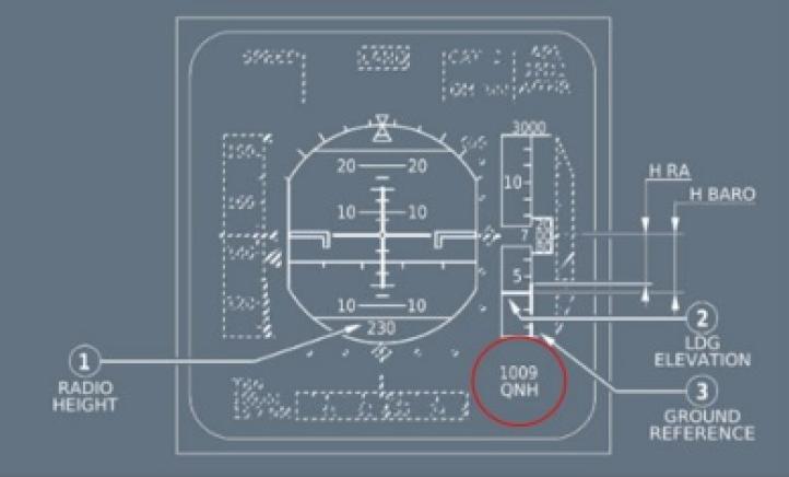 Ustawienia QNH na PDF, fot. BEA