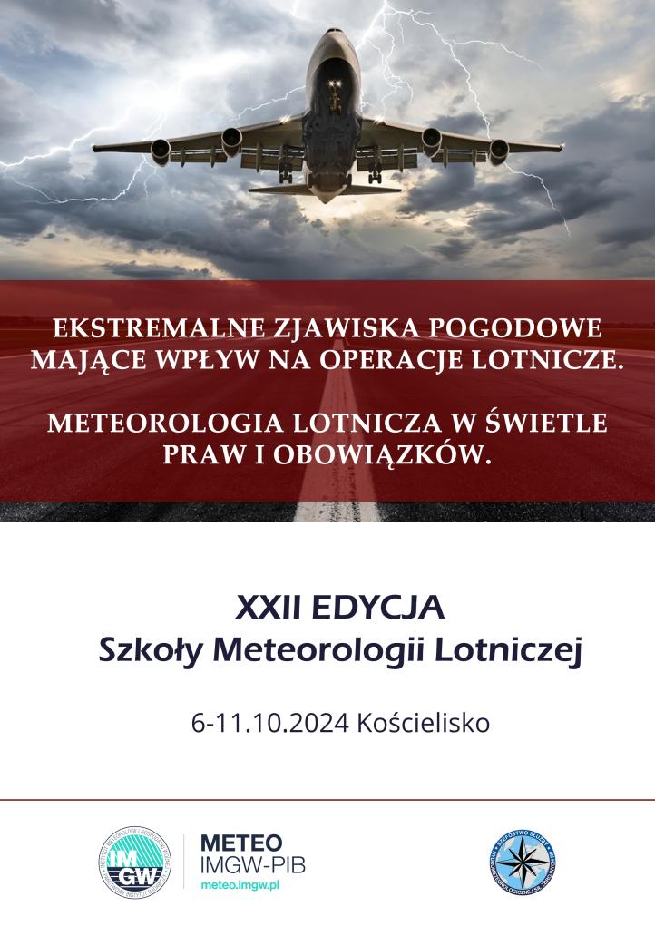 XII Edycja Szkoły Meteorologii Lotniczej - plakat