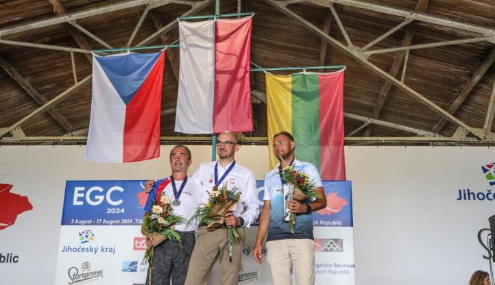 22. Szybowcowe Mistrzostwa Europy w Czechach - podium klasy Club (fot. Koko Photo, egc2024.cz)