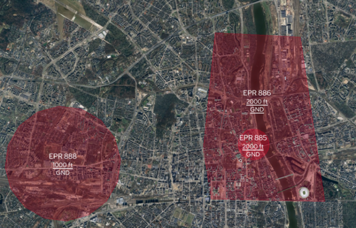 EPR dot. lotów BSP 15.08.2024 (fot. PAŻP) EPR dot. lotów BSP 15.08.2024 (fot. PAŻP)