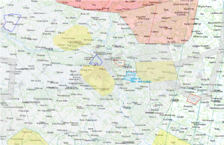 Rys. 1 Strefa EPTR 151, Źródło PAŻP