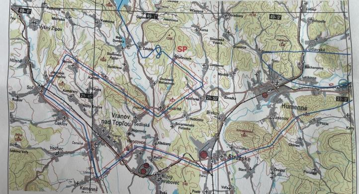 Wydruk trasy nr 4, korytarz 0,35 NM, załoga RadomskiLechowski.