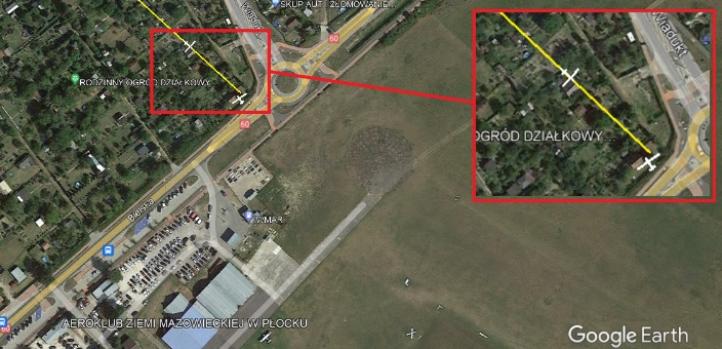 Wypadek szybowca SZD-42-2 Jantar 2Bw Płocku, fot. PKBWL