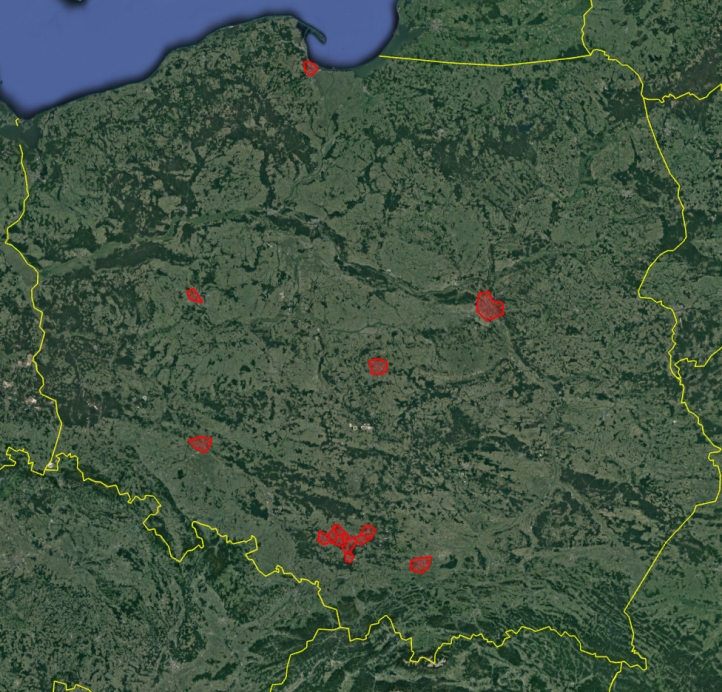 Zobrazowanie proponowanych przez ULC stref R