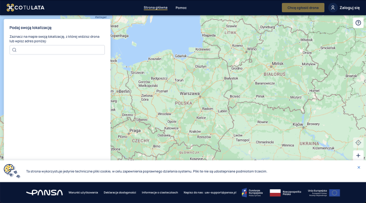 CoTuLata - strona tytułowa serwisu. Źródło: PAŻP