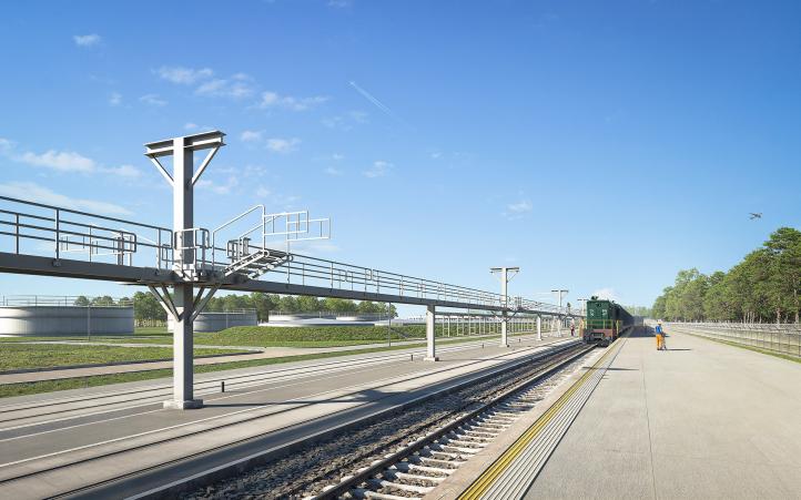 Multimodalny węzeł przeładunku w Porcie Lotniczym Katowice (fot. firma FINM)3