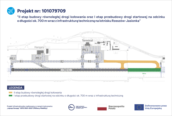 Port Lotniczy Rzeszów-Jasionka - mapa - przebudowa (fot. Marcin Turaj, materiały prasowe) Port Lotniczy Rzeszów-Jasionka - mapa - przebudowa (fot. Marcin Turaj, materiały prasowe)