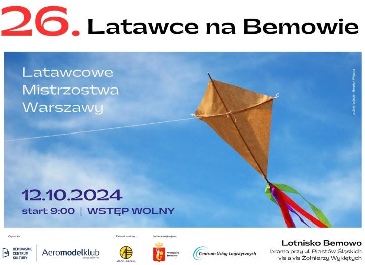 26. Latawce na Bemowie - Latawcowe Mistrzostwa Warszawy - plakat (fot. Bogdan Wierzba)