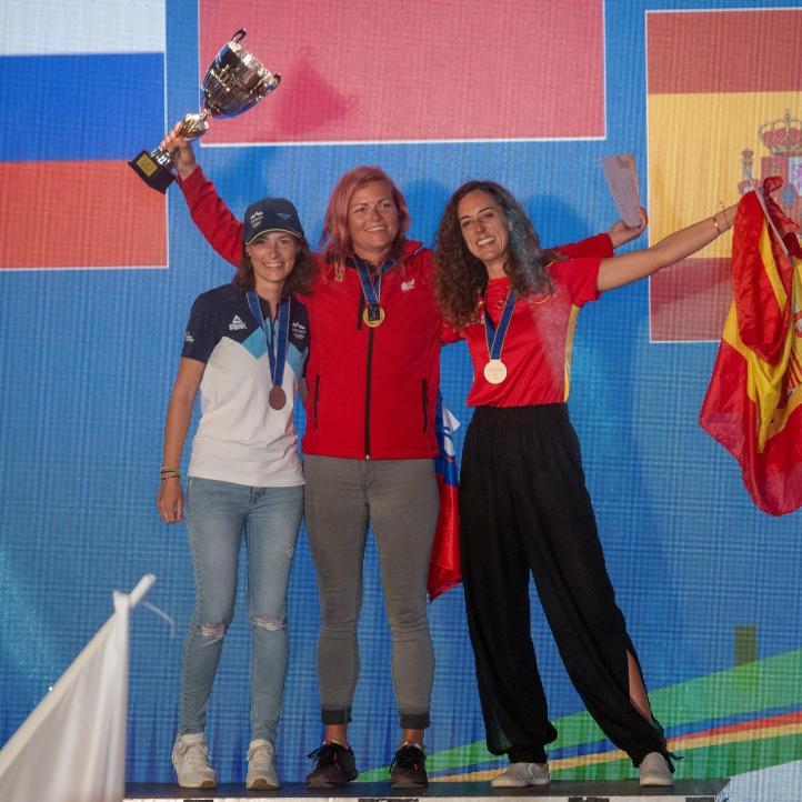 8. Paralotniowe Mistrzostwa Europy w celności lądowania w Albanii - podium kobiet (fot. PGATeamPoland)