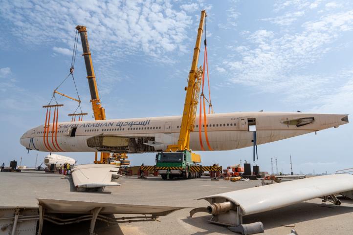 Kadłuby B772 linii Saudia, fot. twitter