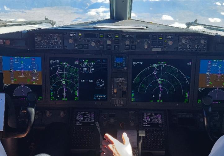 Widok z fotela jumpseat, fot. Marcin Ziółek