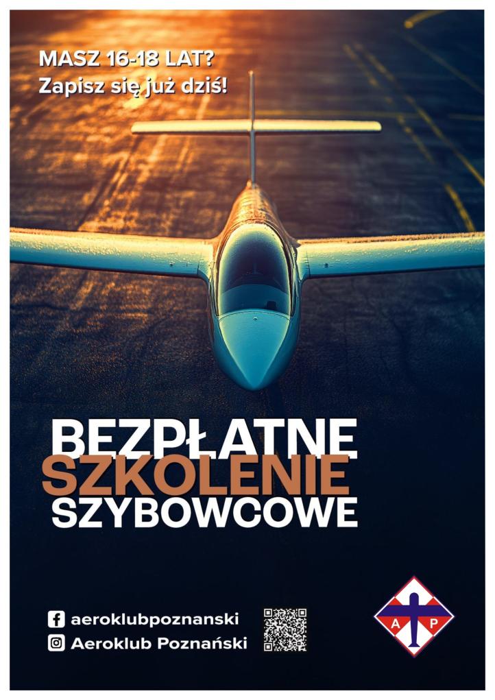 Bezpłatne szkolenie szybowcowe w Aeroklubie Poznańskim dla młodzieży 2025 (fot. Aeroklub Poznański)