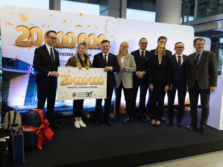 Lotnisko Chopina powitało 20-milionowego pasażera (fot. Lotnisko Chopina)2