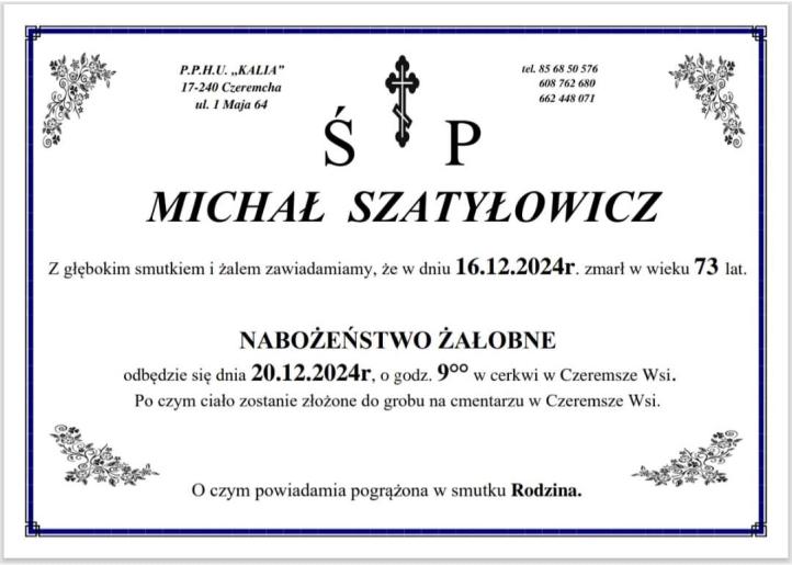 Michał Szatyłowicz - nekrolog (fot. Aeroklub Białostocki)
