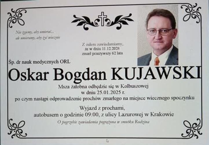 Oskar Bogdan Kujawski - nekrolog (fot. Roman Antonowicz)