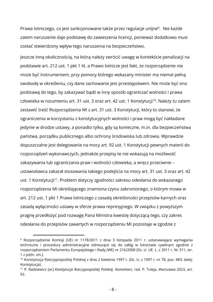 Pismo Marcina Więcka, Rzecznika Praw Obywatelskich do Dariusza Klimczaka, Ministra Infrastruktury