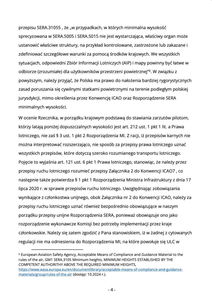 Tomasz Siembida RPO zwraca się do MI z prośbą do stosowania konstytucyjnych standardów