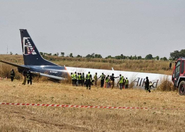 Wypadek B734 Allied Cargo na lotnisku w Abudży, fot. avherald