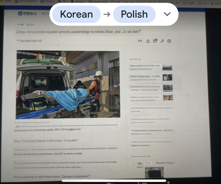 X - portal koreański - tłumaczenie automatyczne
