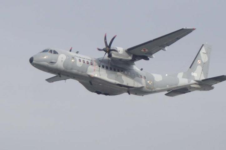 C-295M w locie (fot. mł. chor. Krzysztof Kocierz, 8 BLTr)