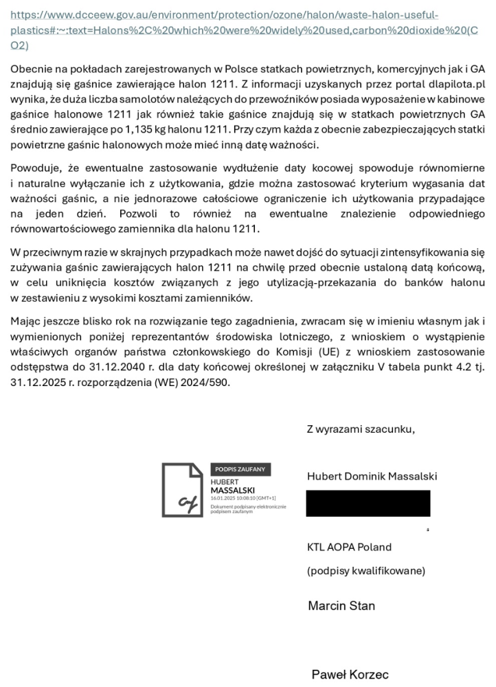 Halon - wniosek Huberta Massalskiego strona 4