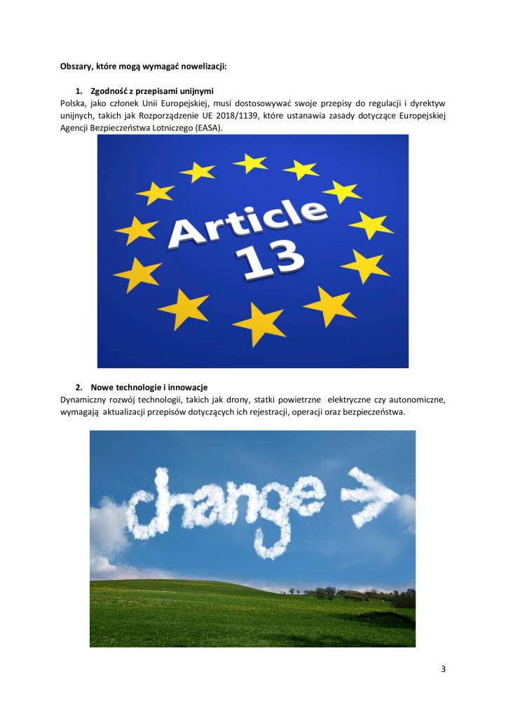 Polskie Prawo Lotnicze wymaga nowelizacji