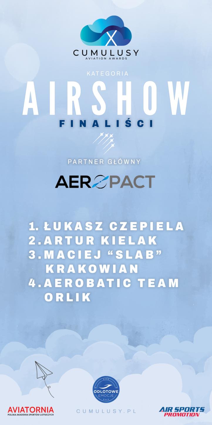 Cumulusy X - Airshow - finaliści (fot. Cumulusy) Cumulusy X - Airshow - finaliści (fot. Cumulusy)