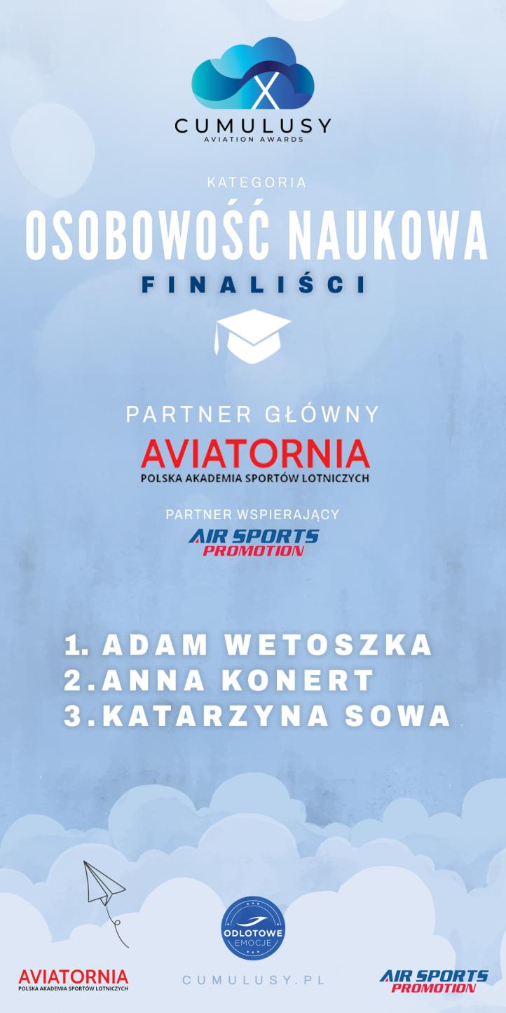 Cumulusy X - osobowość naukowa - finaliści (fot. Cumulusy) Cumulusy X - osobowość naukowa - finaliści (fot. Cumulusy)