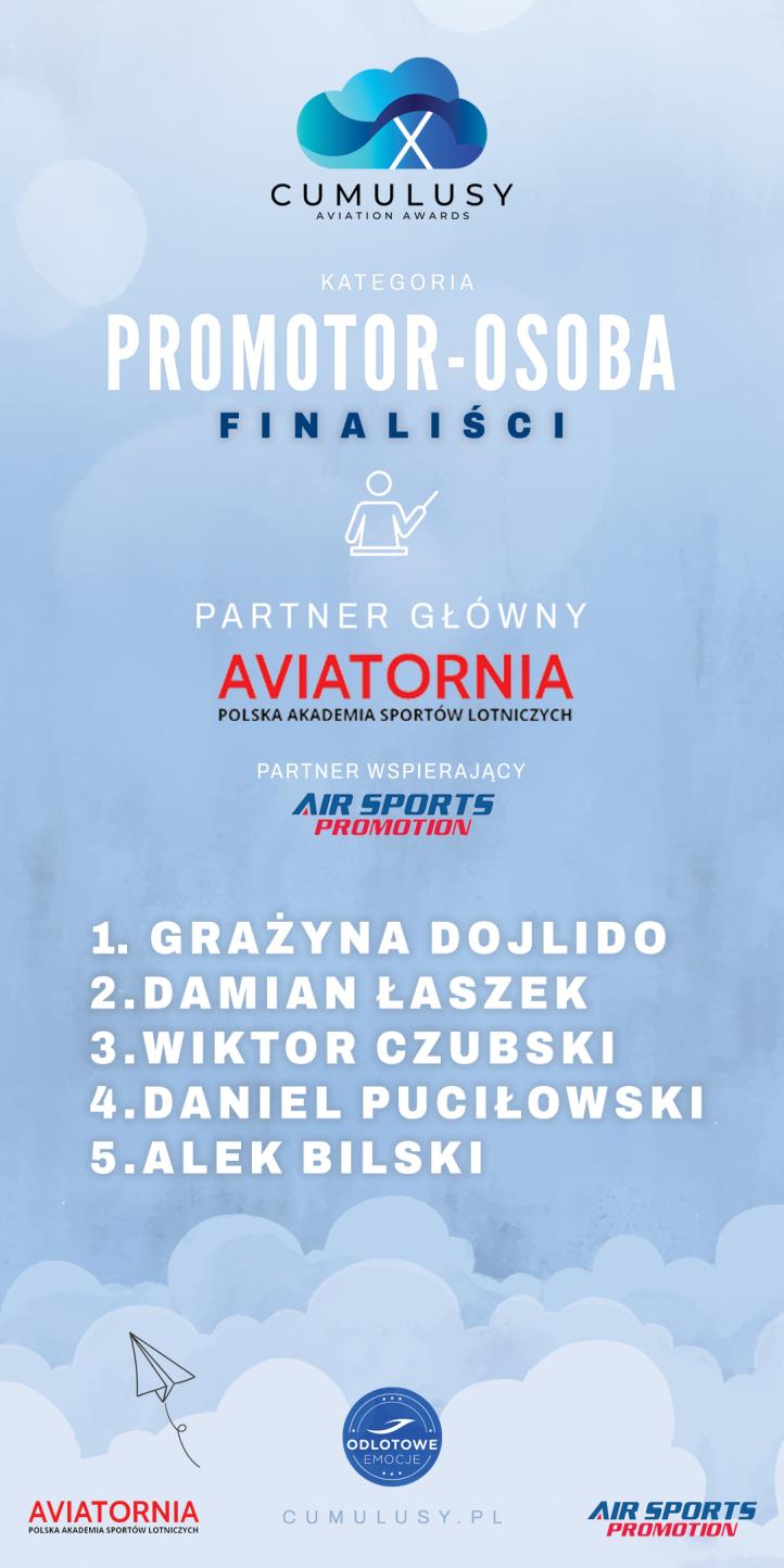 Cumulusy X - promotor osoba - finaliści (fot. Cumulusy) Cumulusy X - promotor osoba - finaliści (fot. Cumulusy)