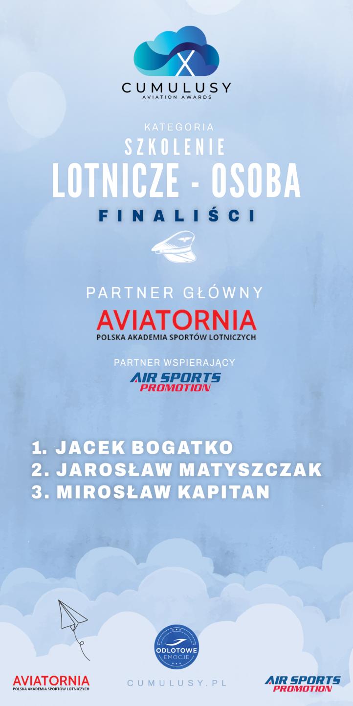 Cumulusy X - szkolenie lotnicze-osoba - finaliści (fot. Cumulusy) Cumulusy X - szkolenie lotnicze-osoba - finaliści (fot. Cumulusy)