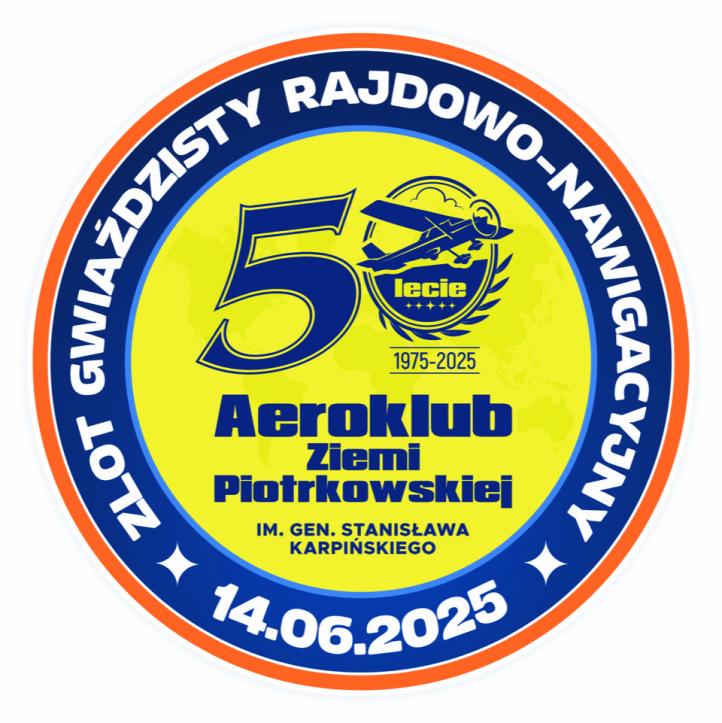 Zlot Gwiaździsty Rajdowo-Nawigacyjny - naszywka (fot. Aeroklub Ziemi Piotrkowskiej)