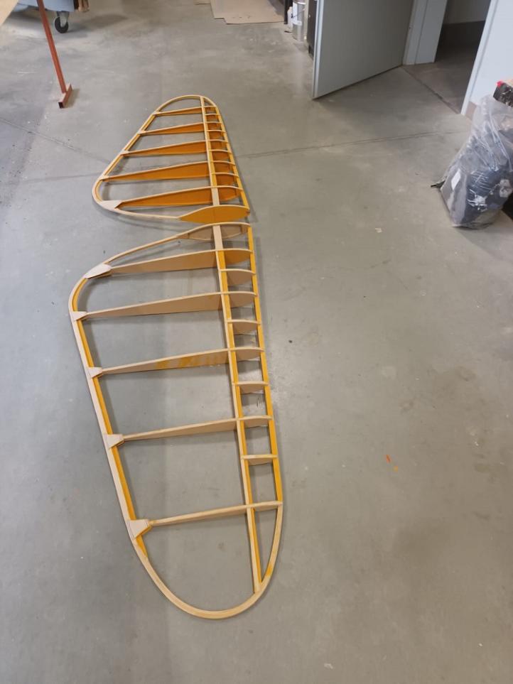 Budowa repliki szybowca Mewa, fot. Witold Nowak