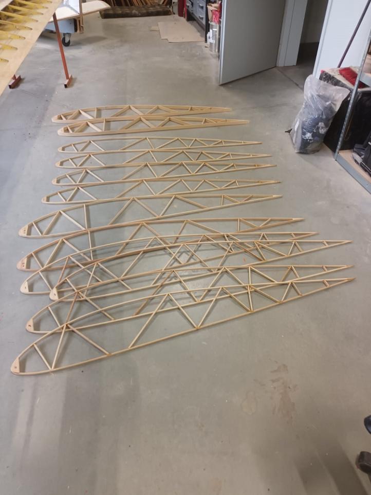 Budowa repliki szybowca Mewa, fot. Witold Nowak