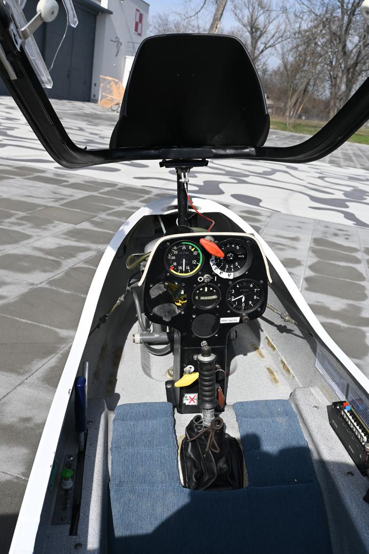 PW-5 Smyk - kokpit (fot. Muzeum Lotnictwa Polskiego)