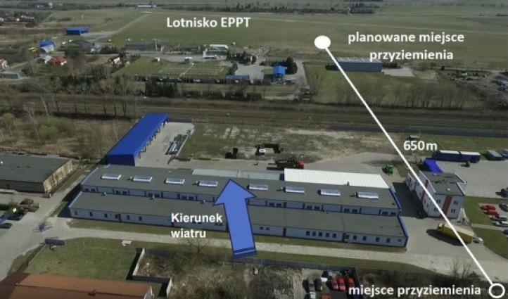 Wypadek spadochroniarza na lotnisku w Piotrkowie Trybunalskim, fot. źródło PKBWL