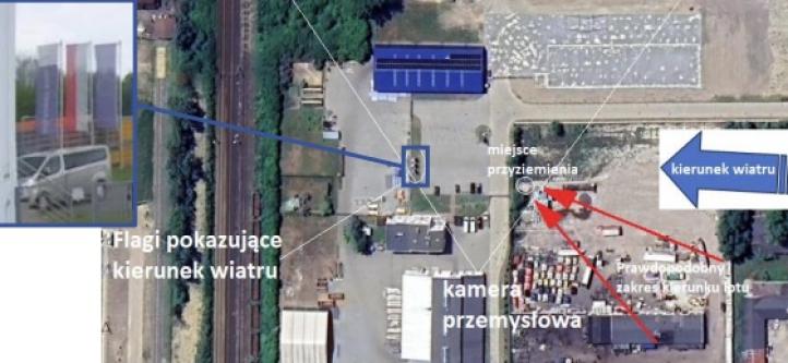 Wypadek spadochroniarza na lotnisku w Piotrkowie Trybunalskim, fot. źródło PKBWL