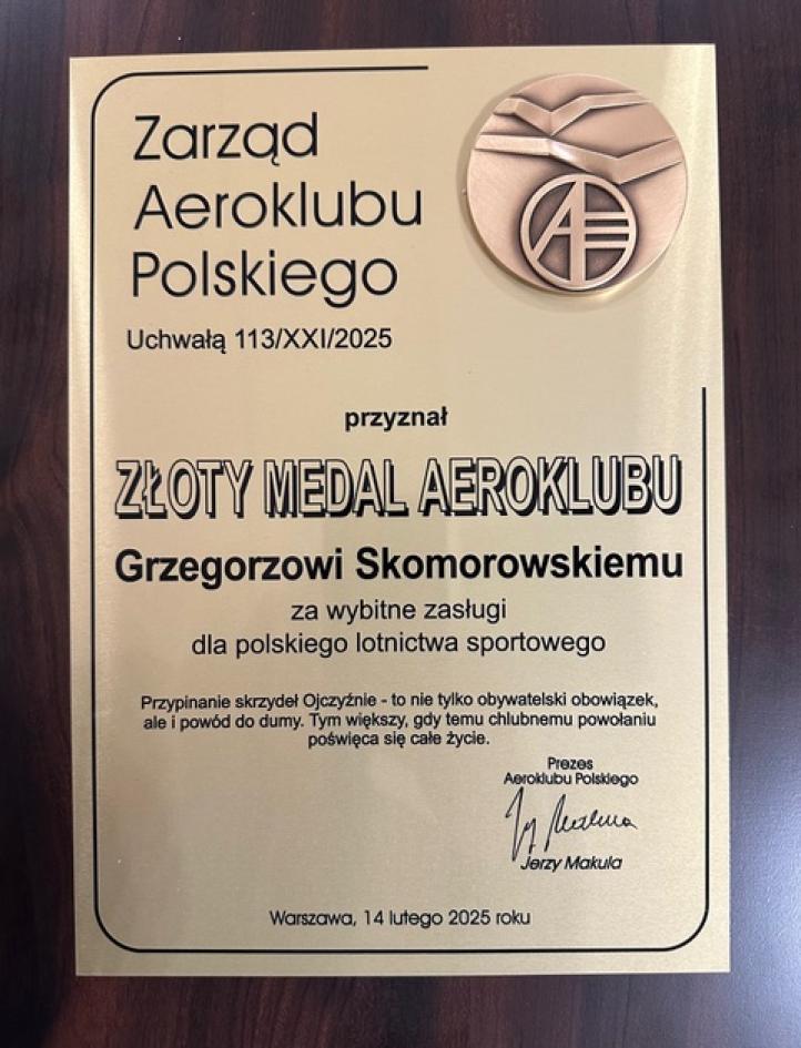 Złoty medal dla Prezesa AZP, fot. AZP