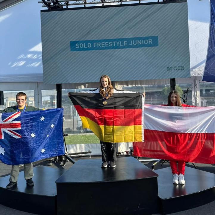 Melania Bociaga wywalczyła brązowy medal w kategorii Freestyle Junior (fot. Flyspot Indoor Skydiving) Melania Bociaga wywalczyła brązowy medal w kategorii Freestyle Junior (fot. Flyspot Indoor Skydiving)