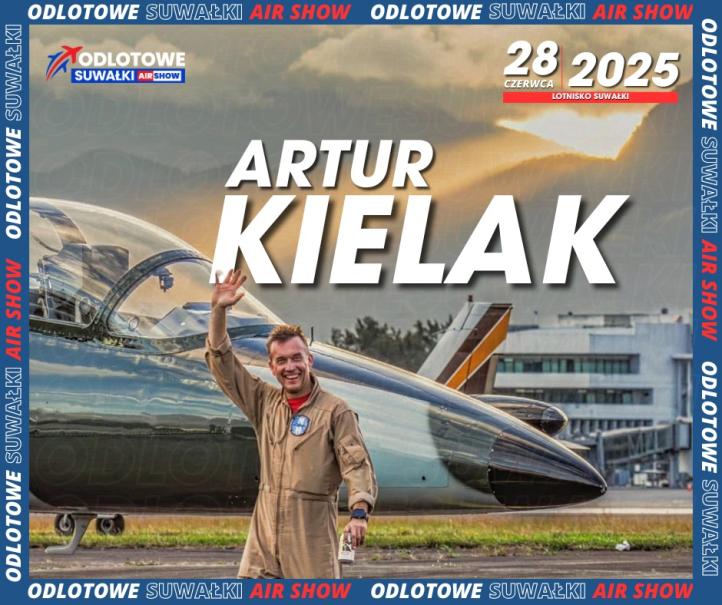 Artur Kielak na Odlotowe Suwałki AIR SHOW 2025 (fot. Odlotowe Suwałki AIR SHOW)