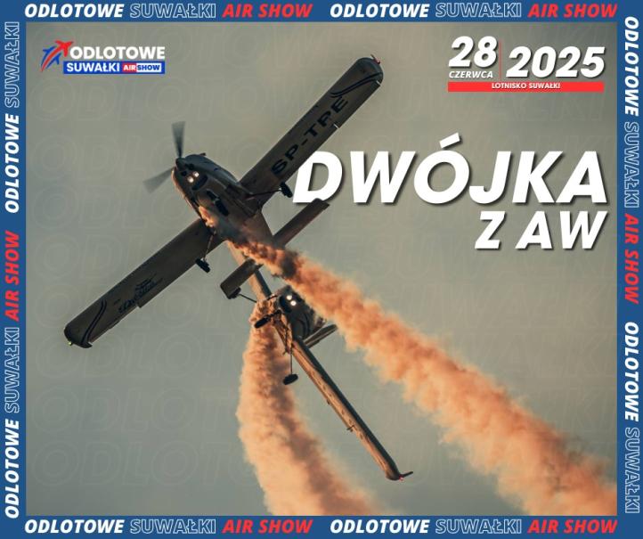 Dwójka z AW na Odlotowe Suwałki AIR SHOW 2025 (fot. Odlotowe Suwałki AIR SHOW)