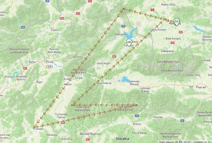 FAI Sailplane Grand Prix - trasa 25.05.2025 (fot. sgp.aero)