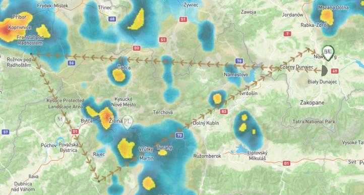 FAI Sailplane Grand Prix - trasa 31.05.2025 (fot. sgp.aero)